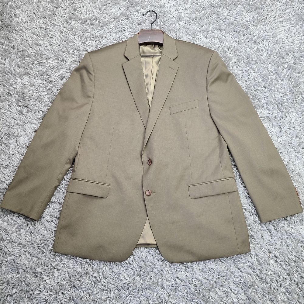 Ralph Lauren Mens Golden Brown 46R Blazer RN69456 100% Wool